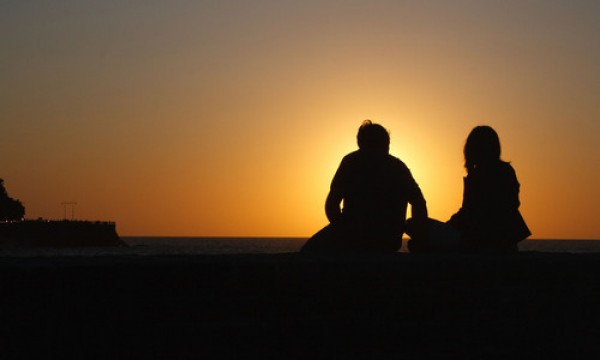 Silhouette d'un couple